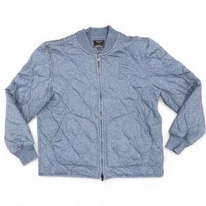 Todd Snyder Men's Quilted Bomber Jacket Blue Size L